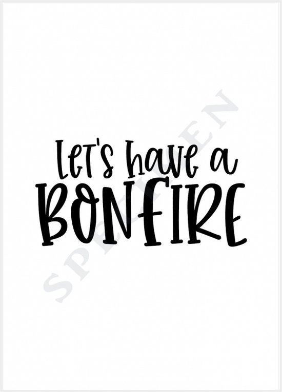 A6 enkele quote kaarten let's have a bonfire - 50 stuks