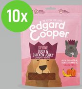 Edgard & Cooper Eend & Kip Jerky - voor honden - Hondensnack - 150 g - 10 Zakken