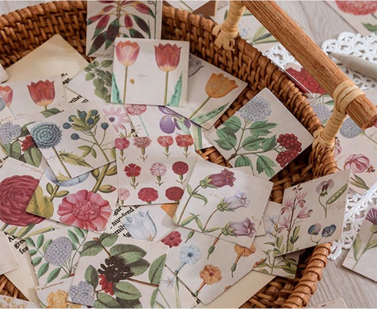 46 Stickers Voorjaarsbloemen