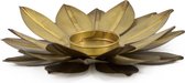 Waxinehouder lotus goud - gold - kolony - 15x15x4cm