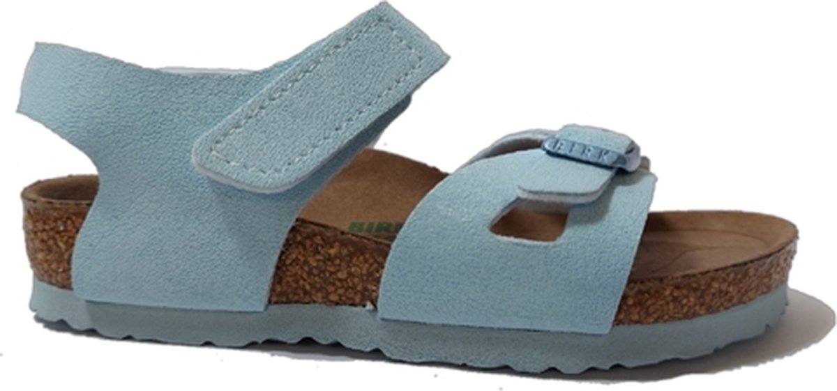 Birkenstock Colorado Kids Sandalen Finished Sky Narrow-fit Imitatieleer Blauw