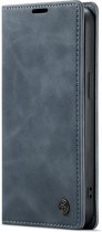 iPhone SE 2022 Casemania Hoesje Shadow Gray - Portemonnee Book Case