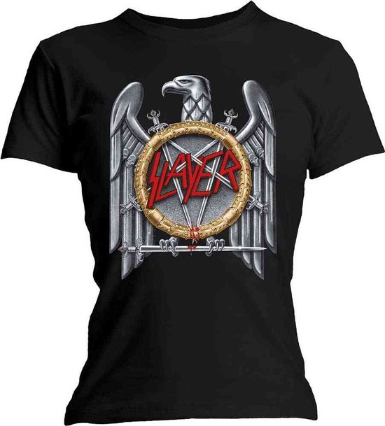 Slayer - Silver Eagle Dames T-shirt - XL - Zwart