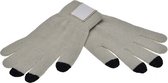 handschoenen touchscreen acryl grijs maat M/L