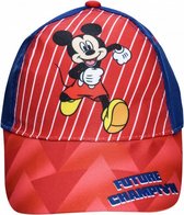 pet Mickey Mouse junior textiel rood/blauw maat 52