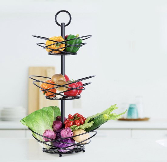 Chefarone Fruitetagère 3 verdiepingen - etagère fruit 4260489780534