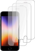 Screenprotector geschikt voor iPhone SE 2022 / SE 2020 – Screen Protector Tempered Glass - 3 Stuks