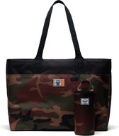 Herschel Insulated | Alexander Zip Tote - Woodland Camo | Koeltas/Shopper met waterdichte & isolerende voering - gemaakt van 100% recycled PET fabric - volume voor 6 flessen - incl. gratis fl