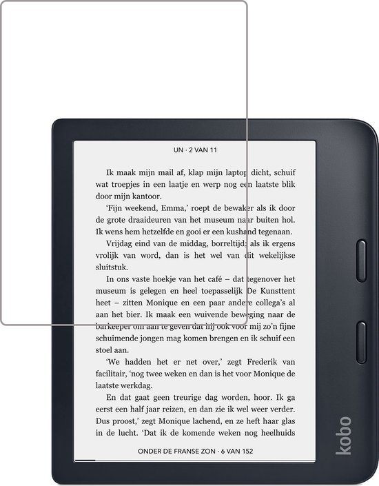 Kobo Libra 2 Screenprotector Bescherm Glas Kobo Libra 2 Screen