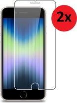 iPhone SE 2022 Screenprotector - iPhone SE 2022 Screen Protector Tempered Beschermglas 2x