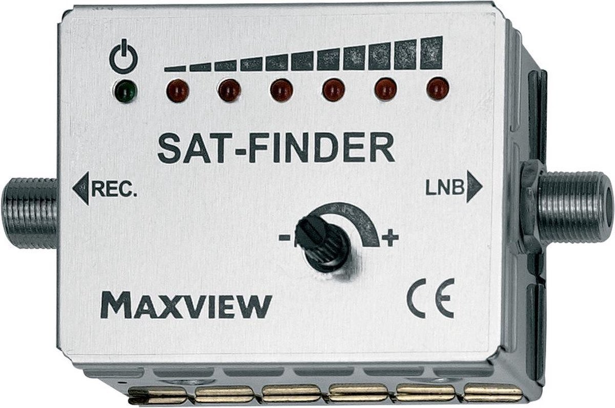 Satfinder Satelietontvanger - Universele satellietzoeker met LED indicatie en niveau-aanduiding - Satfinder