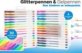 Grafix Gelpennen | 30-delig | Glitter effect | metallic effect | Neon effect | Pastel effect | gelpennen voor kinderen - Tekenen voor kinderen