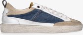 Yellow cab | Vulcan men 1-e  recycled denim low lace up - off white dirty sole | Maat: 42
