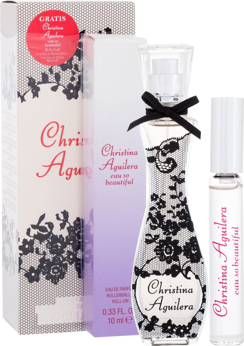 Christina Aguilera Gift Set Eau De Parfum (edp) 30 Ml And Miniature Eau So Beautiful Eau De Parfum (edp) 10 Ml 30ml