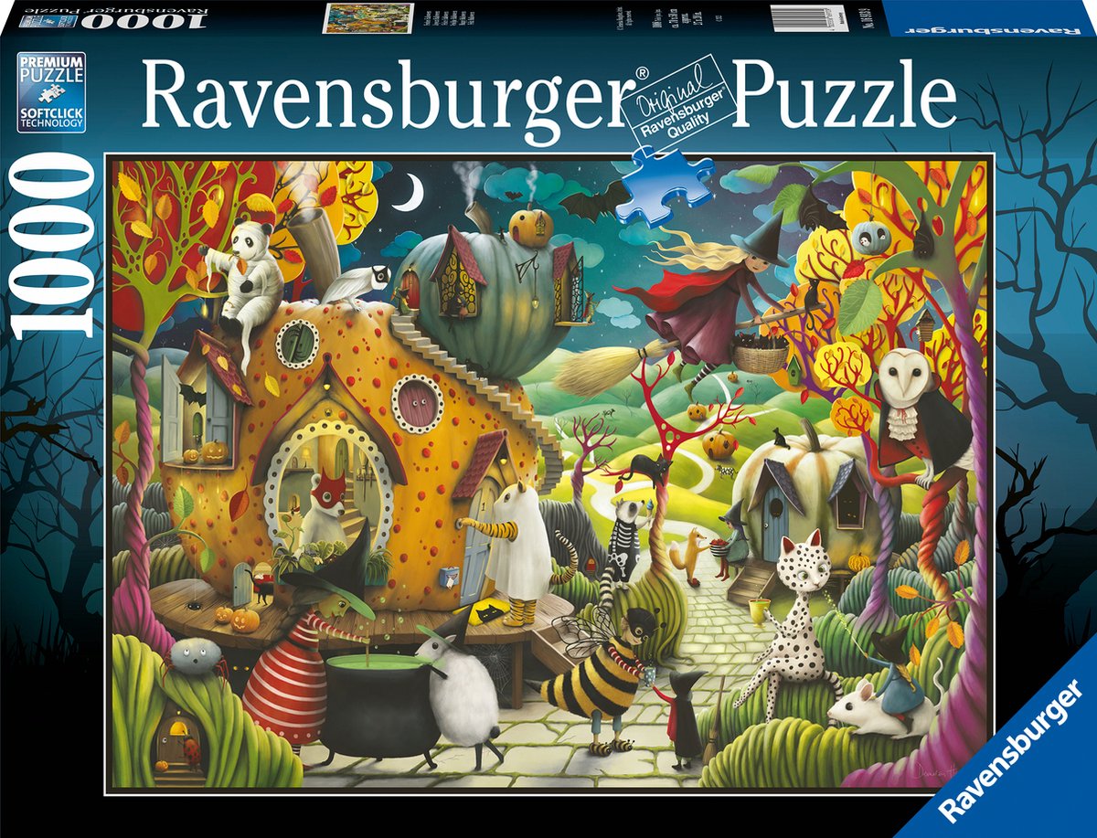 Ravensburger puzzel Happy Halloween - Legpuzzel - 1000 stukjes