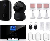 Looki® Huis Beveiliging Combi Deal - FHD Beveiligingscamera - I3 Indoor Camera en 11-delige beveiligingssysteem – Met Beschikbare App