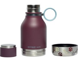 Asobu Dog Bowl Bouteille Inox - Bordeaux