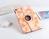 P.C.K. Hoesje/Boekhoesje/Bookcover/Bookcase/Book draaibaar Marmer Roze geschikt voor Apple iPad AIR 10.9 (2022)