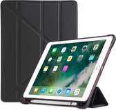 P.C.K. Hoesje/Smartcover zwart met een vakje voor je pen geschikt voor Apple iPad AIR 10.9 (2022) MET PEN