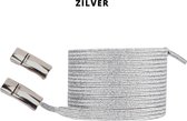 Beste Veters - Veters glitters - Veters elastische - Veters Magnetische - Schoenaccessoires - Veters 100 cm - Veters zilver