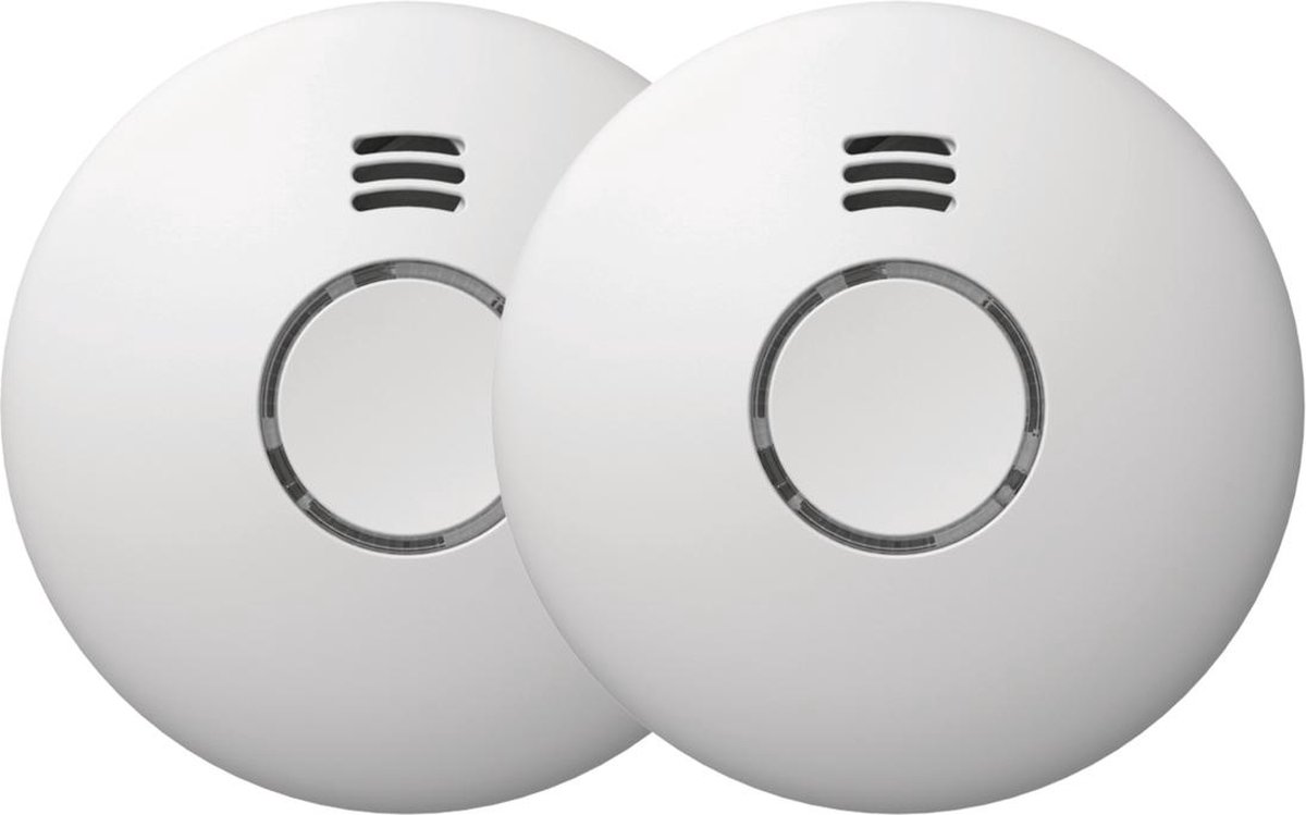 Profile Optical Rookmelder 85dB Draadloos Koppelbaar Kit 2 Stuks