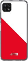 6F hoesje - geschikt voor Samsung Galaxy A22 5G -  Transparant TPU Case - FC Utrecht #ffffff