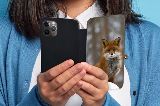 Bookcase pour iPhone 11 Pro Bookcase - Renard - Forêt - Rouge - Avec compartiments - Etui portefeuille avec fermeture magnétique