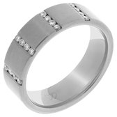 Orphelia RD-B3304/6/DG/57 - Ring - Witgoud 18 Karaat - Diamant 0.19 ct