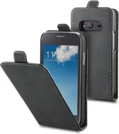 Muvit Slim S Flip Case - Geschikt voor Samsung Galaxy Trend 2 - Zwart