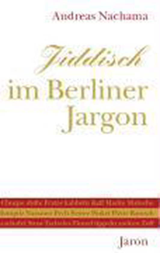 Jiddisch Im Berliner Jargon - cover
