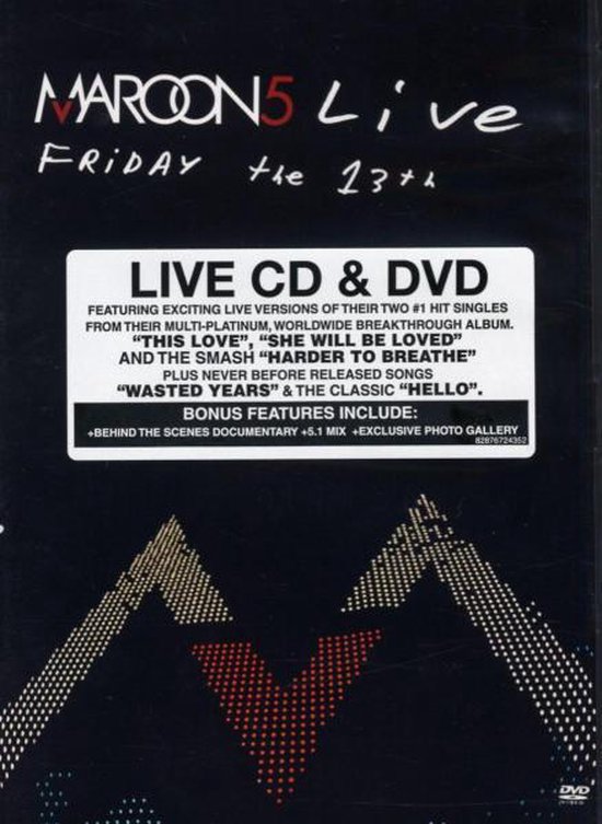Maroon 5 - Live-Friday The 13th + Cd
