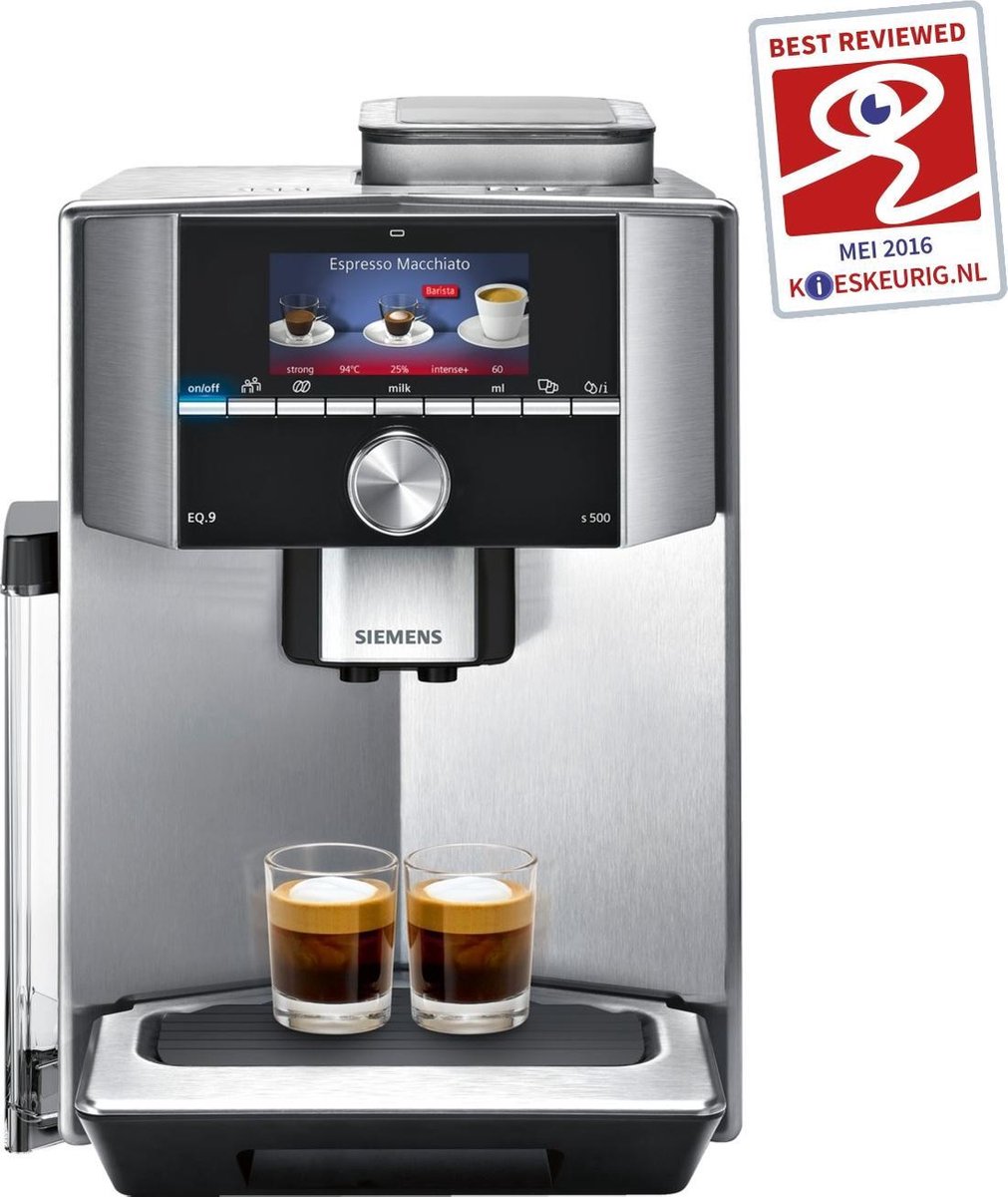 les Sympton In de naam Siemens TI905201RW EQ9 - Espressomachine | bol.com