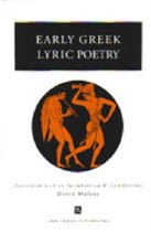 Early Greek Lyric Poetry