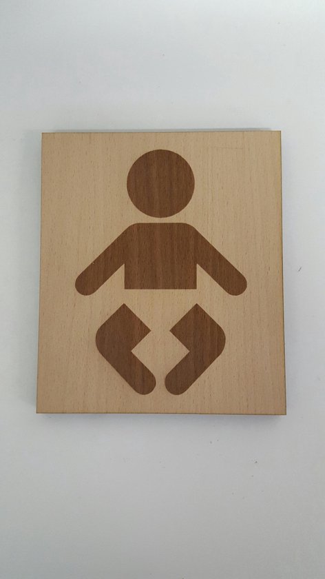 Bordje pictogram baby - groot