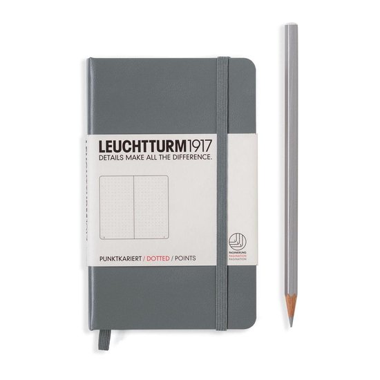Leuchtturm1917 Notitieboek – Pocket – Puntjes – Antraciet