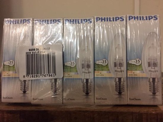 bouwen Rot lengte Philips EcoClassic 5 stuks 35 watt 370 lumen | bol.com