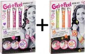 Gel-a-Peel theme pack sparkle kit + neon kit - Bundelpakket
