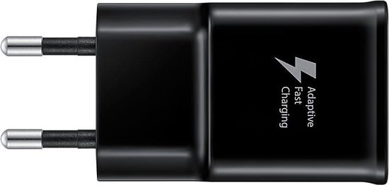 universele USB-C thuislader + datakabel - zwart - snel laden 15W