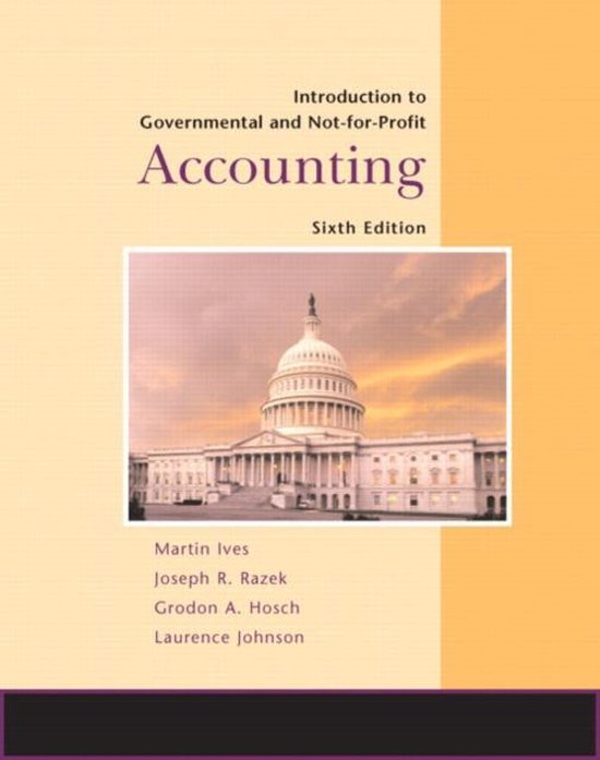Introduction to Governmental and NonForProfit Accounting