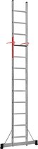 Professionele Enkele Ladder | 1x12 treden | Alumunium | Top Safe Systeem| Anti slip | Lichtgewicht | EN 131-1 + 2, NEN 2484, TÜV en GS gecertificeerd