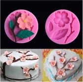 Fondant Cherry Blossom Mal - Siliconen Bloem versiering vorm - Fondant / Marsepein / Chocolade / Zeep - Voor decoratie van taart, cupcakes en cake