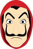 Vegaoo - Kartonnen masker bankovervaller volwassenen