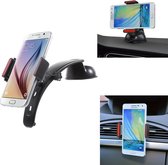 Shop4 - Samsung Galaxy S9 Autohouder 3 in 1 Dashboard en Ventilatiehouder Zwart