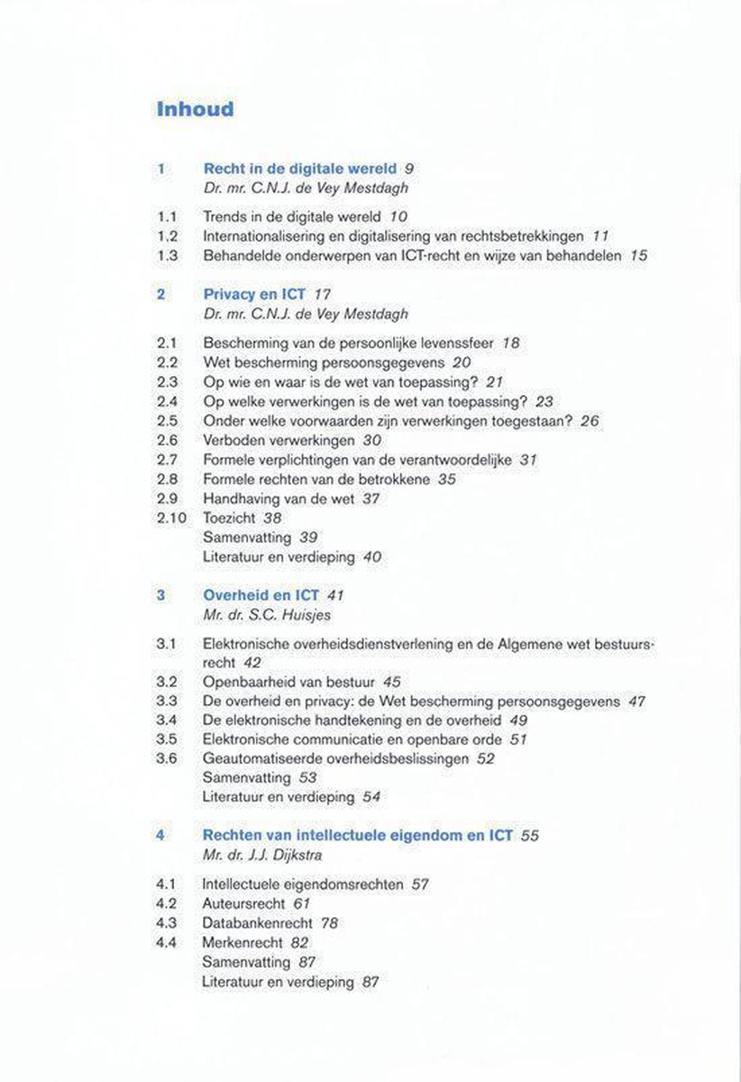 Bol Com Ict Recht Voor De Praktijk C N J De Vey Mestdagh Boeken