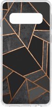 Design Backcover Samsung Galaxy S10 Plus hoesje - Grafisch Zwart / Koper