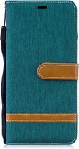 Huawei P30 Pro Hoesje - Denim Book Case - Groen