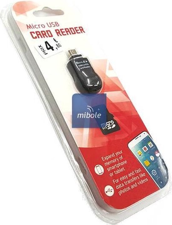 Micro SD cardreader | kaartlezer voor telefoon en tablet | Micro USB  aansluiting | bol.com