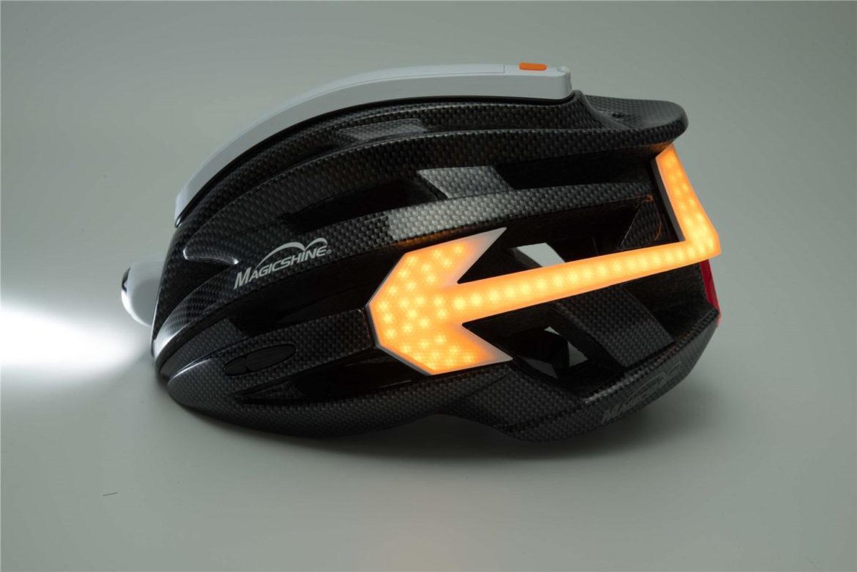 Magicshine Fietshelm met en stoplicht - Genie smart bike helmet | bol.com