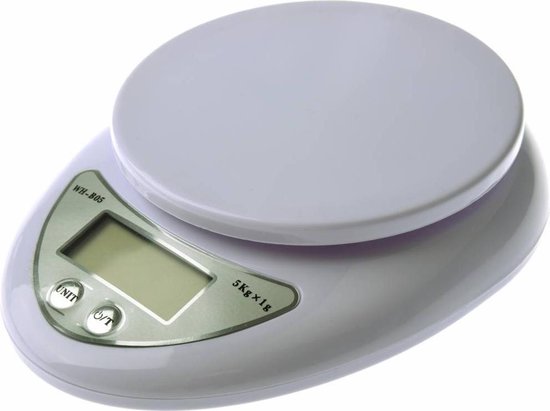 Keukenweegschaal - digitale keukenweegschaal - tot 5 kg - voor afwegen  van... | bol.com