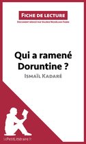 Fiche de lecture - Qui a ramené Doruntine ? d'Ismaïl Kadaré (Fiche de lecture)